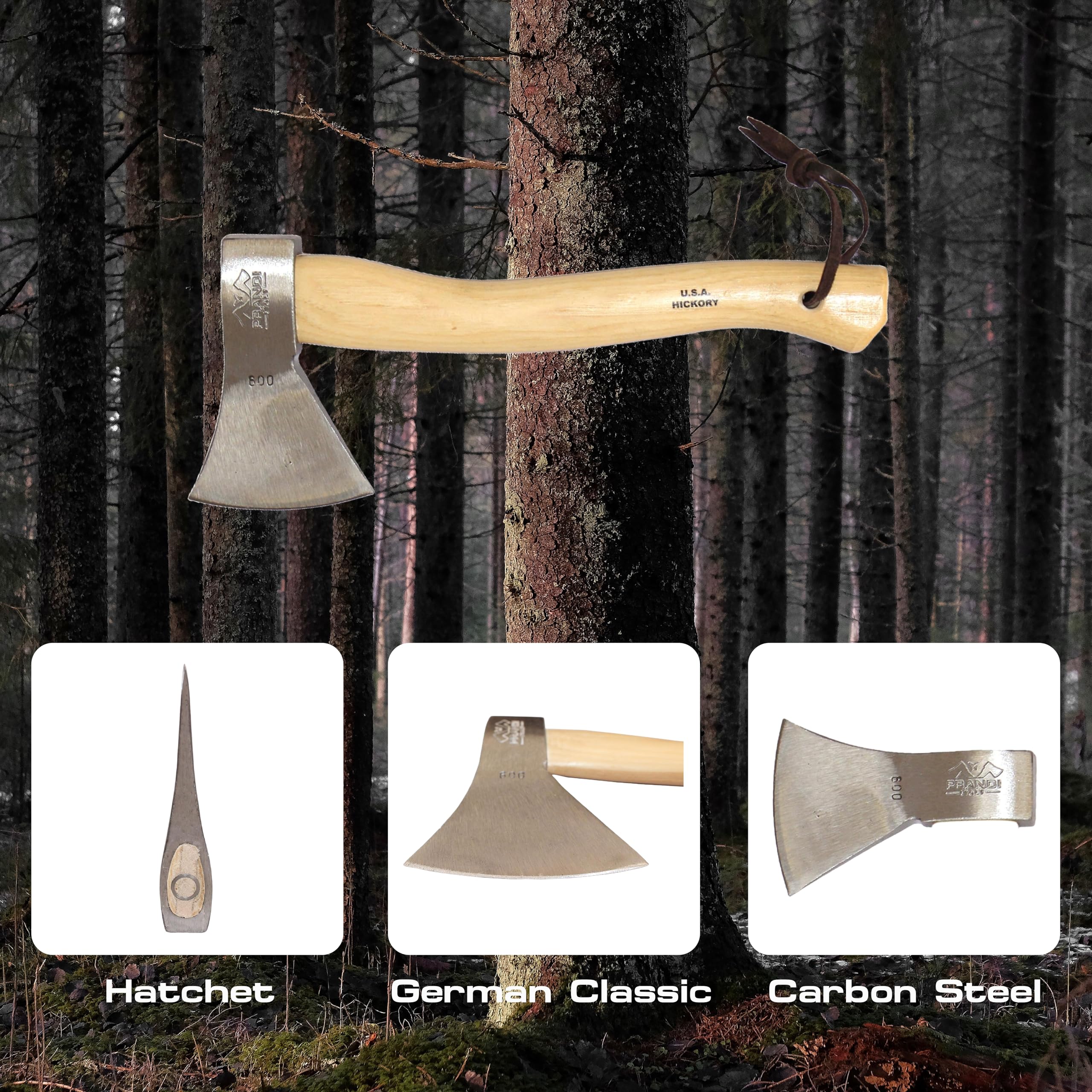 Amazon.com: Prandi German Style Camping Hatchet - 1.32lb C43/C45